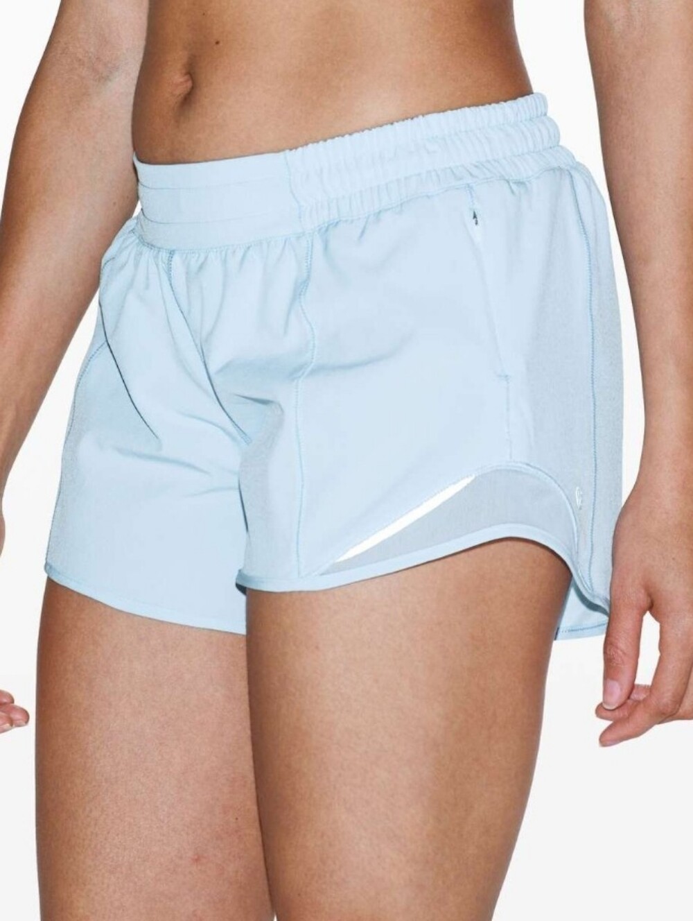 Lululemon Hotty Hot High-Rise Lined Short 4" Breezy Blue Size 4.